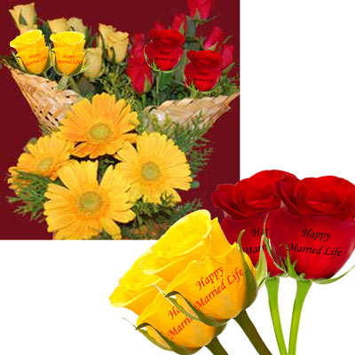 "Talking Roses (flower basket) - Wedding Combo04 - Click here to View more details about this Product